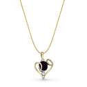 Open Heart Pendant Catherine Best Dev Pendant on a 18 chain 4.96ct