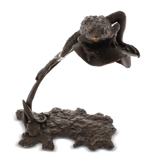 Jersey Crapaud Toad Bronze Sculpture Catherine Best Dev