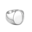 The Gentleman's Grand Oval Signet Ring in Silver or Gold Catherine Best Dev