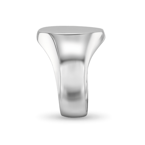 The Gentleman's Grand Oval Signet Ring in Silver or Gold Catherine Best Dev