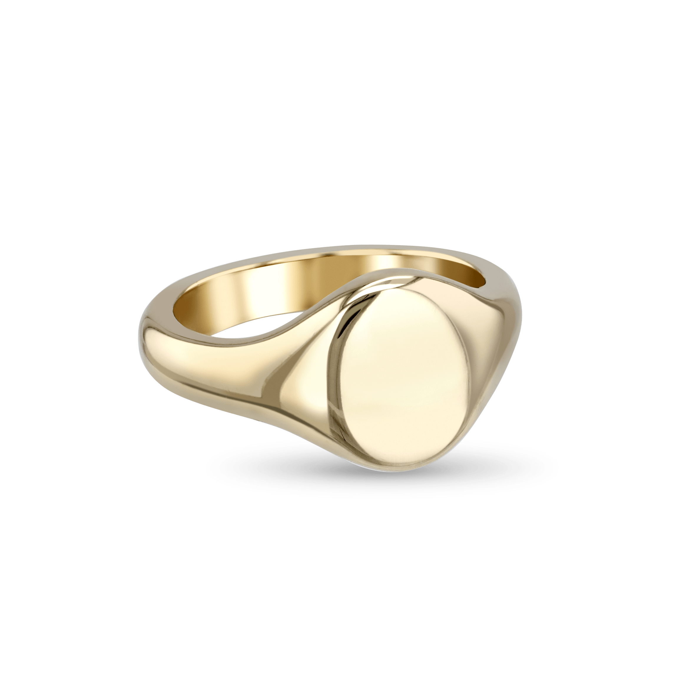 Men's Classic Oval Head Signet Ring Catherine Best Dev Silver