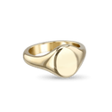 Men's Classic Oval Head Signet Ring Catherine Best Dev 9ct Yellow Gold