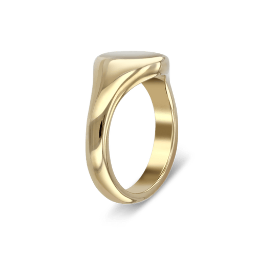 Men's Classic Oval Head Signet Ring Catherine Best Dev