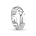 The CB Gentlemans Court Shaped Wedding Ring Catherine Best Dev Platinum 5mm