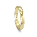 The CB Gentlemans Court Shaped Wedding Ring Catherine Best Dev 18ct Yellow Gold 4mm