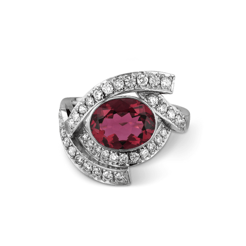 All Wrapped Up Ring Catherine Best Dev Pink Tourmaline