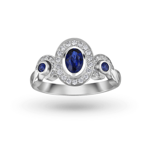 Peace Ring Catherine Best Dev Sapphire Platinum