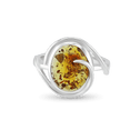 Forever Silver and Amber Ring Catherine Best Dev