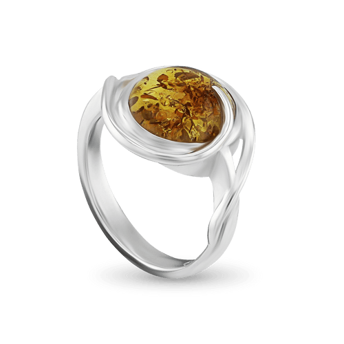 Forever Silver and Amber Ring Catherine Best Dev