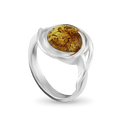 Forever Silver and Amber Ring Catherine Best Dev