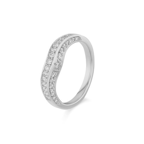 Starlight Ring Catherine Best Dev Platinum Top and Side Set Diamonds Higher 24mm Version