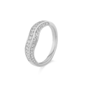 Starlight Ring Catherine Best Dev Platinum Top and Side Set Diamonds Higher 24mm Version
