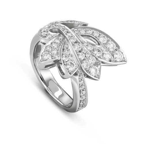 Flutterby Handmade Diamond Ring in Platinum Catherine Best Dev