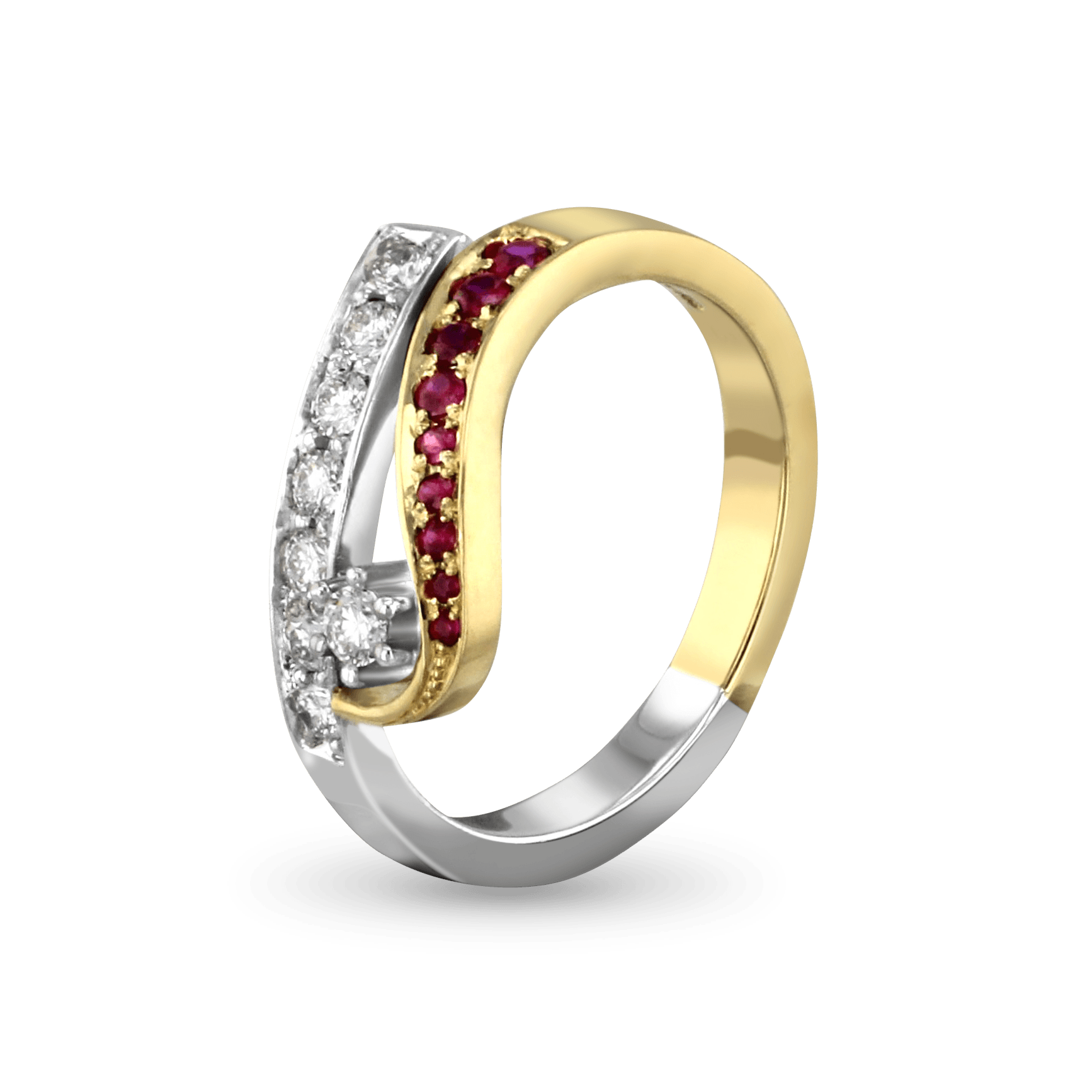 Reflect Ring Catherine Best Dev Ruby 18ct Yellow Gold & Platinum