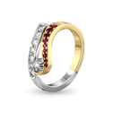 Reflect Ring Catherine Best Dev Ruby 18ct Yellow Gold & Platinum