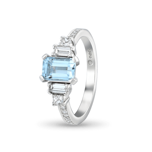 Sea of Love Ring Catherine Best Dev Aquamarine