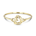 Love for Life Bangle Catherine Best Dev 9ct Yellow Gold 60mm Diameter