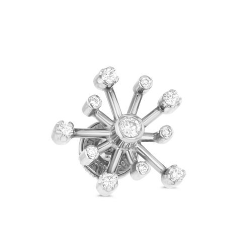 Starburst Diamond Brooch Pin Catherine Best Dev Smaller Platinum Diamond