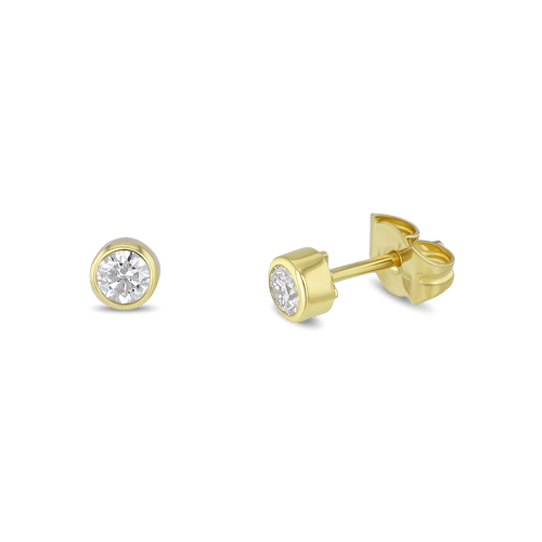 Shining Love Earrings Catherine Best Dev 18ct Yellow Gold 3.5mm