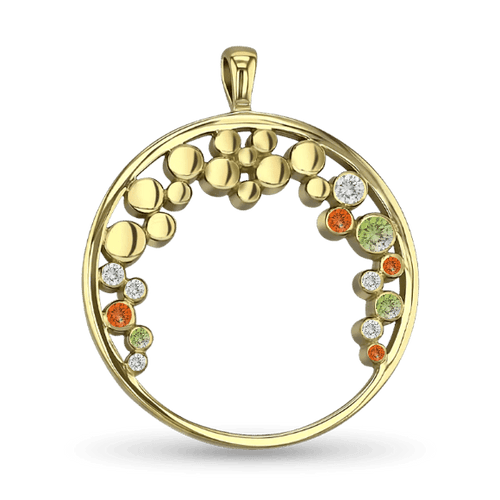 Bubbles Pendant - 9ct Yellow Gold Catherine Best