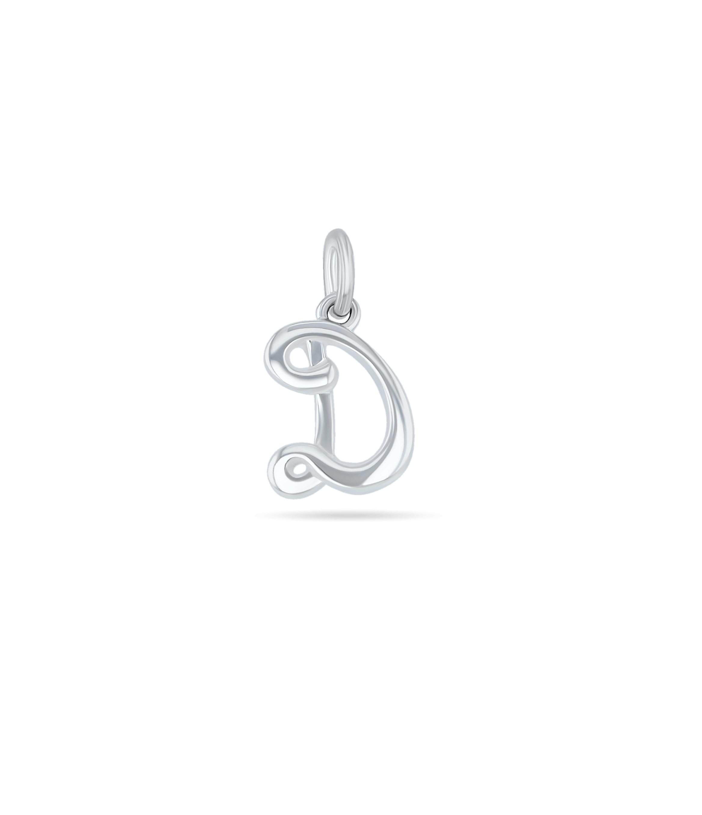 Initial D Love Letter Mini Pendant in Silver Catherine Best Dev Pendant