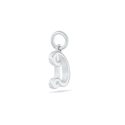 Initial D Love Letter Mini Pendant in Silver Catherine Best Dev