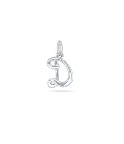 Initial D Love Letter Mini Pendant in Silver Catherine Best Dev Pendant