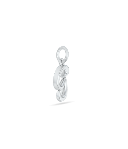 Initial G Love Letter Mini Pendant in Silver Catherine Best Dev