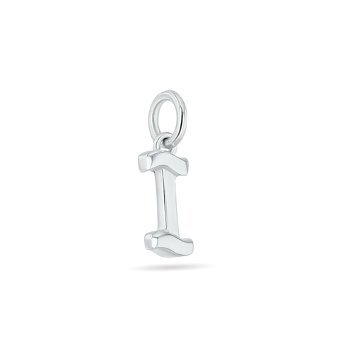 Initial I Love Letter Mini Pendant in Silver Catherine Best Dev