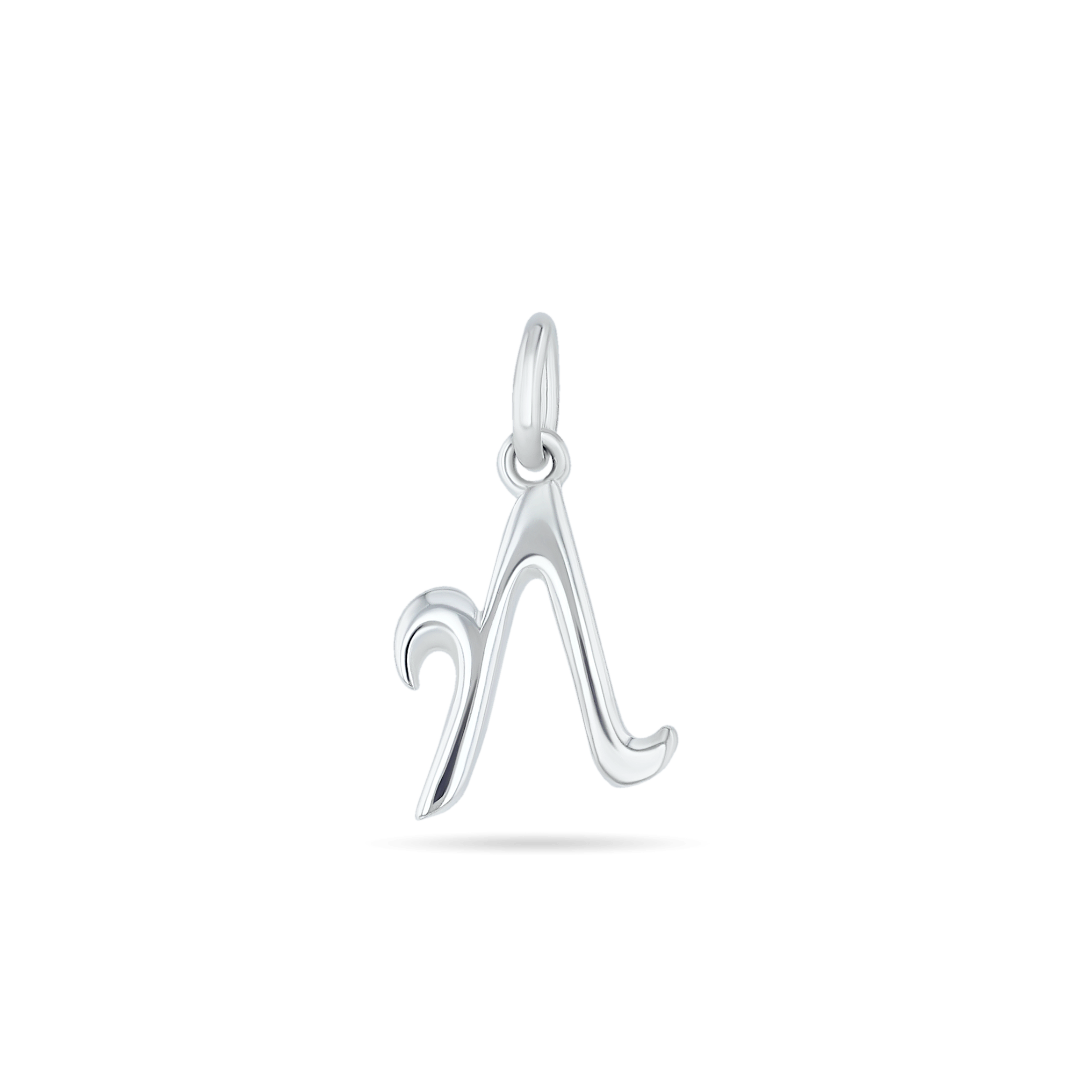 Initial N Love Letter Mini Pendant in Silver Catherine Best Dev Pendant