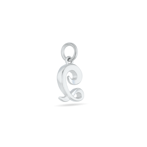 Initial Q Love Letter Mini Pendant in Silver Catherine Best Dev