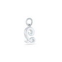 Initial Q Love Letter Mini Pendant in Silver Catherine Best Dev