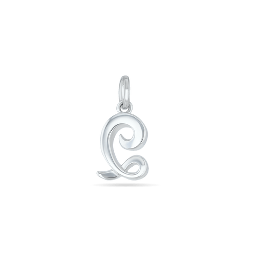Initial Q Love Letter Mini Pendant in Silver Catherine Best Dev Pendant