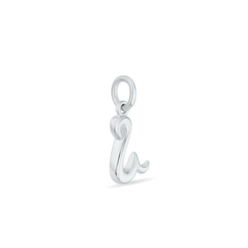 Initial U Love Letter Mini Pendant in Silver Catherine Best Dev