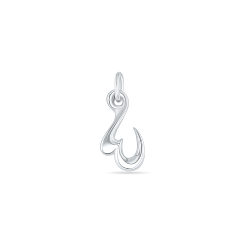 Initial W Love Letter Mini Pendant in Silver Catherine Best Dev Pendant