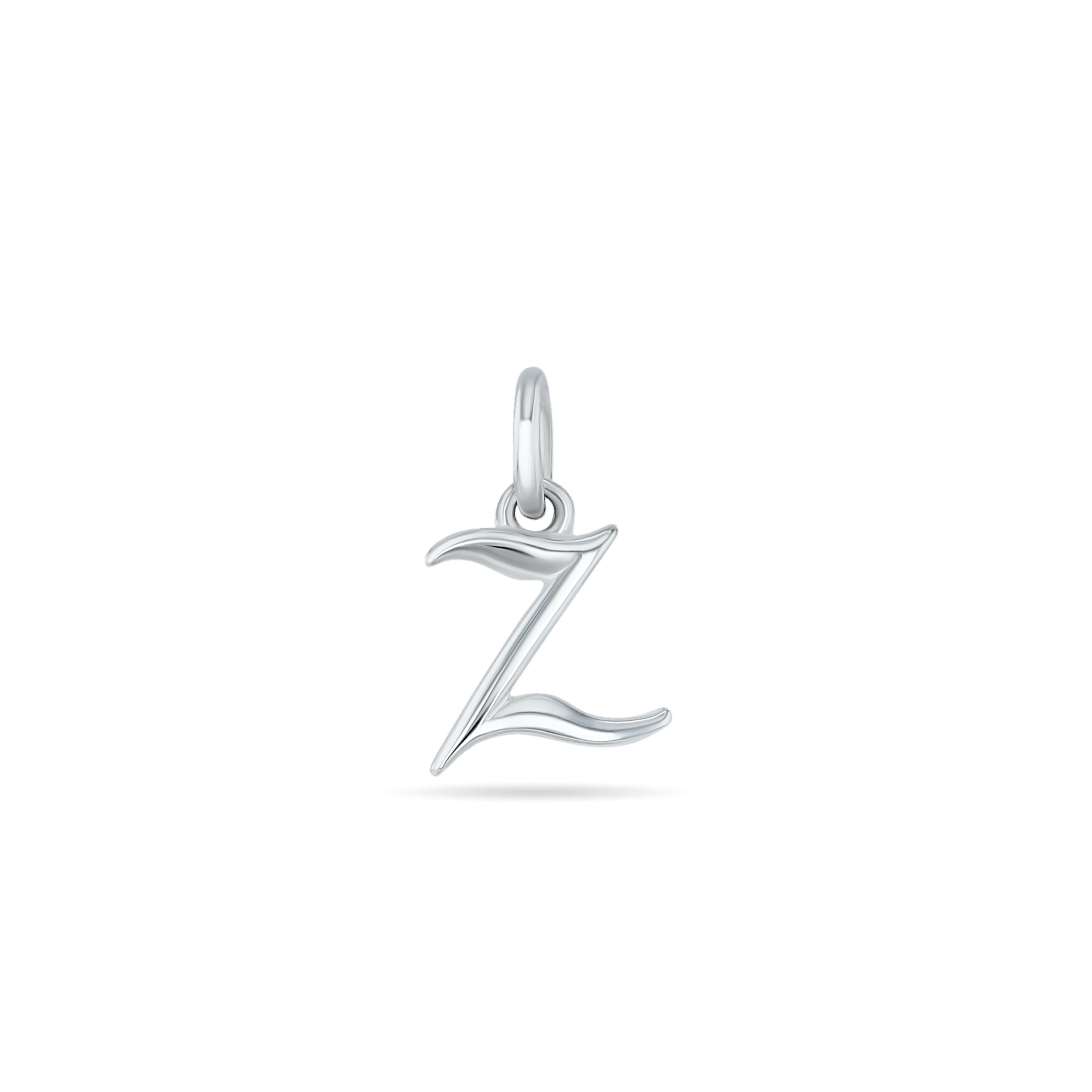 Initial Z Love Letter Mini Pendant in Silver Catherine Best Dev Pendant