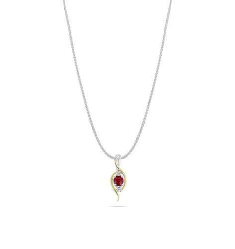 St Lucia Pendant Catherine Best Pendant on a 18