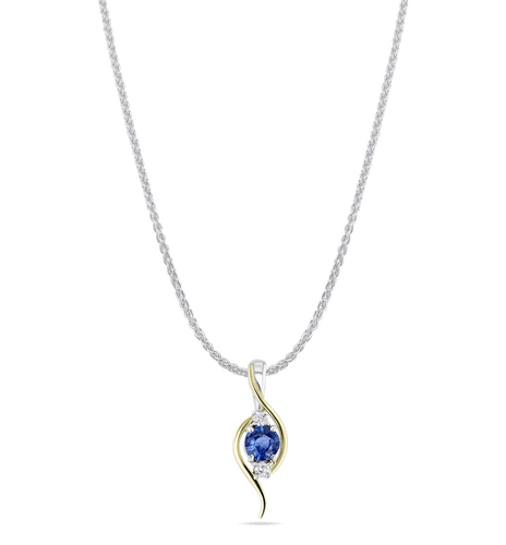 St Lucia Pendant Catherine Best Pendant on a 18