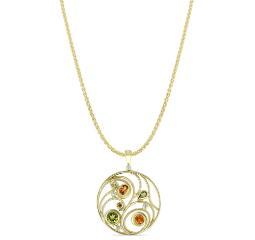 Tempest Pendant Catherine Best Dev Pendant on a 18 chain