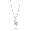 Flamingo Pendant Catherine Best Dev Clear Cubic Zirconia Pendant on a 18