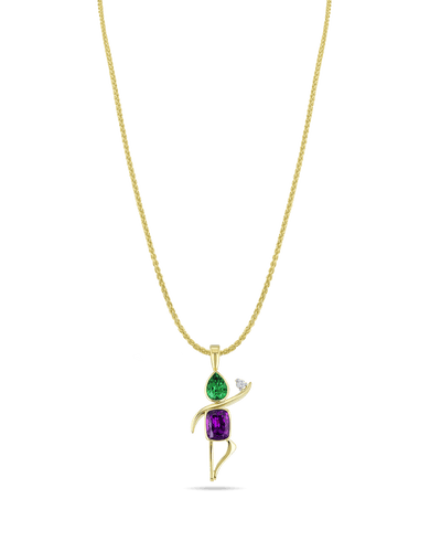 Vriksasana Pendant Catherine Best Pendant on a 18
