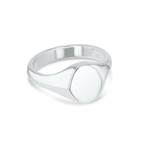 Men's Classic Oval Head Signet Ring Catherine Best Dev