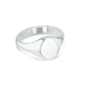 Men's Classic Oval Head Signet Ring Catherine Best Dev