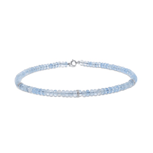 Aquamarine Bead Necklace Catherine Best 