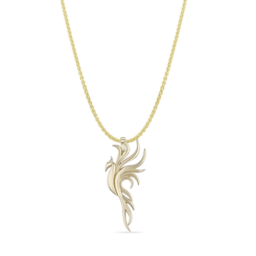 The Phoenix Pendant Catherine Best 18ct Yellow Gold Pendant with 18 inch chain 