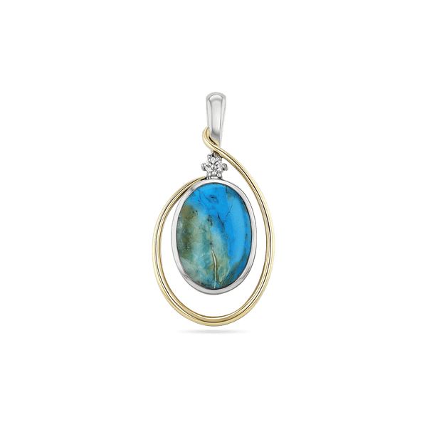 Mantaro Peruvian Opal and Diamond Pendant Catherine Best 