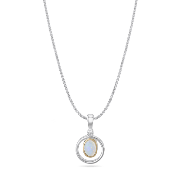 To The Moon And Back Opal Pendant Catherine Best Pendant with 18" Silver Chain 