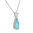 'Bluebelle' Paraiba and Diamond Necklace Catherine Best 