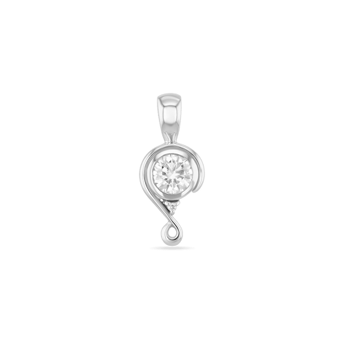 Embrace Pendant Catherine Best Platinum with Moissanite and Diamond Pendant 