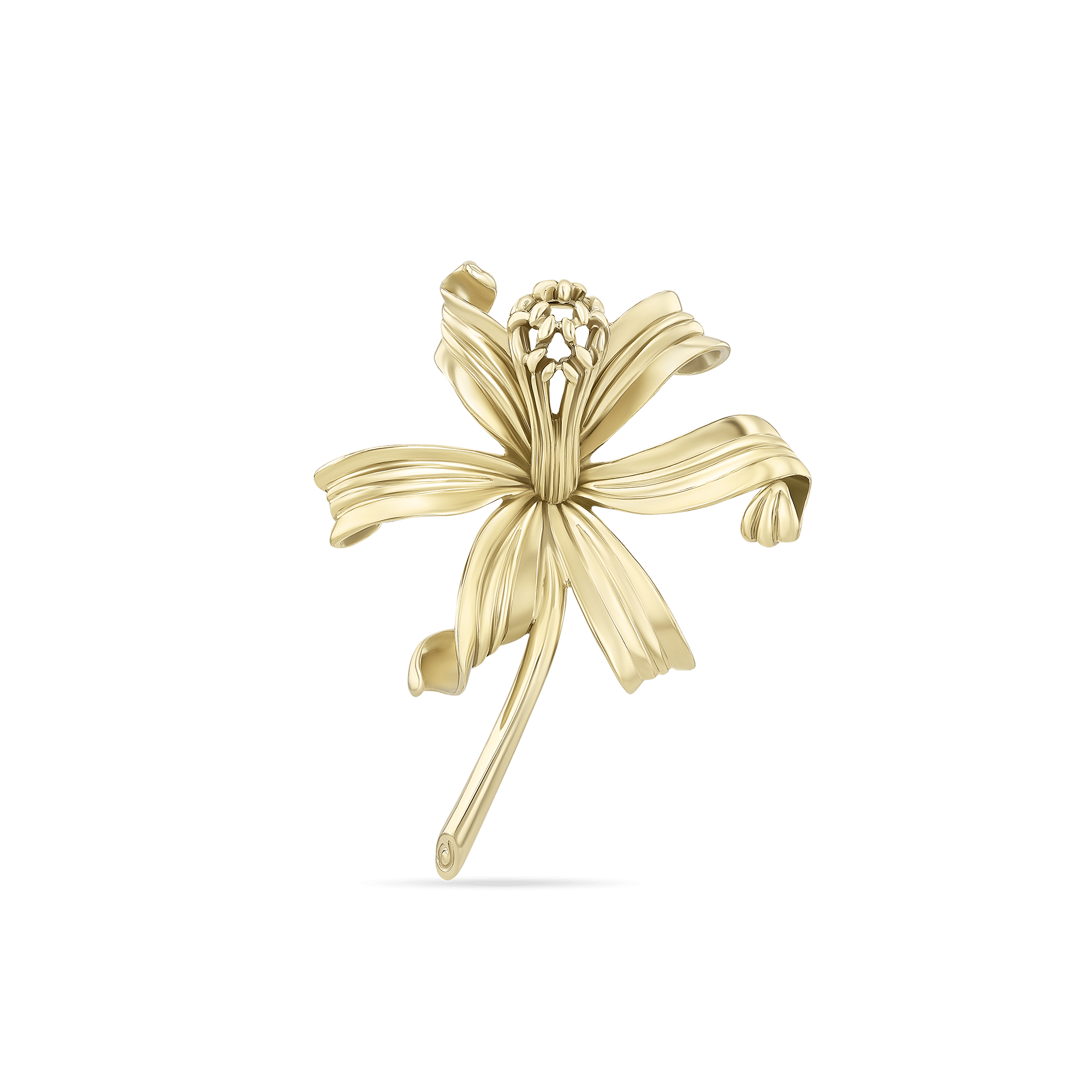 Nerine Lily Brooch Catherine Best 9ct Yellow Gold 